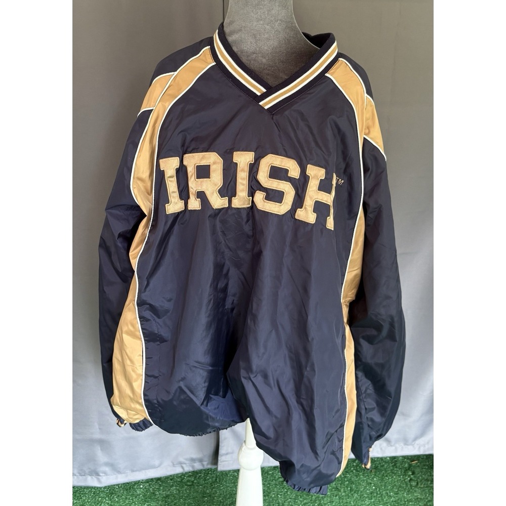 Vintage Note Dame Fighting Irish G-III Sports Windshirt Pullover Jacket Sz L